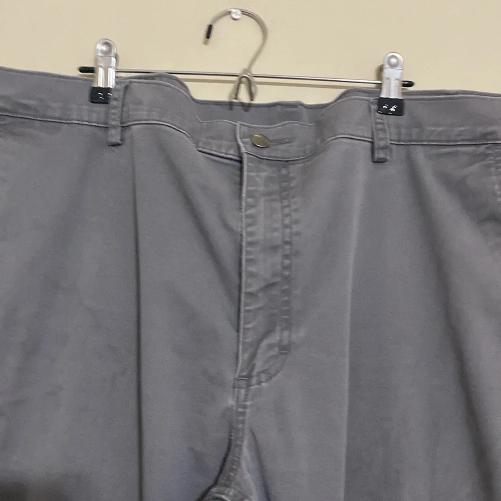 Duluth trading 40 grit Men's Gray carpenter Pants slim fit workwear office 44x30